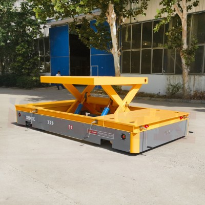ماشین آلات 5 Tons Scissor Lift Omnidirectional Mobile Steering Wheel