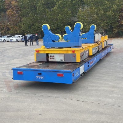 ماشین آلات 60 Tons Omnidirectional Mobile Trackless Steering Wheel Cart
